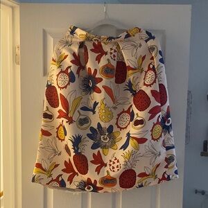Colorful Fruit Print Skirt